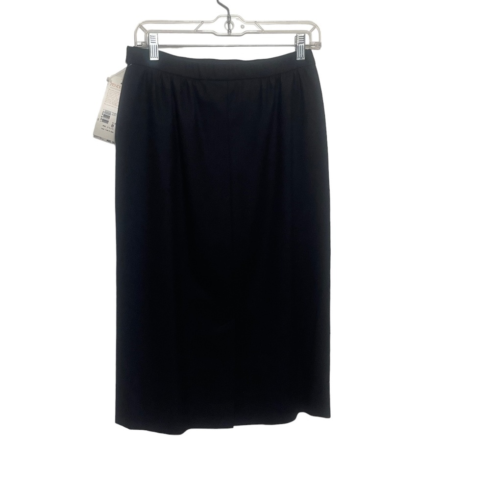 Pendleton 8 Black Vintage Gentry 100% Virgin NEW with Tags Wool Lined Skirt USA